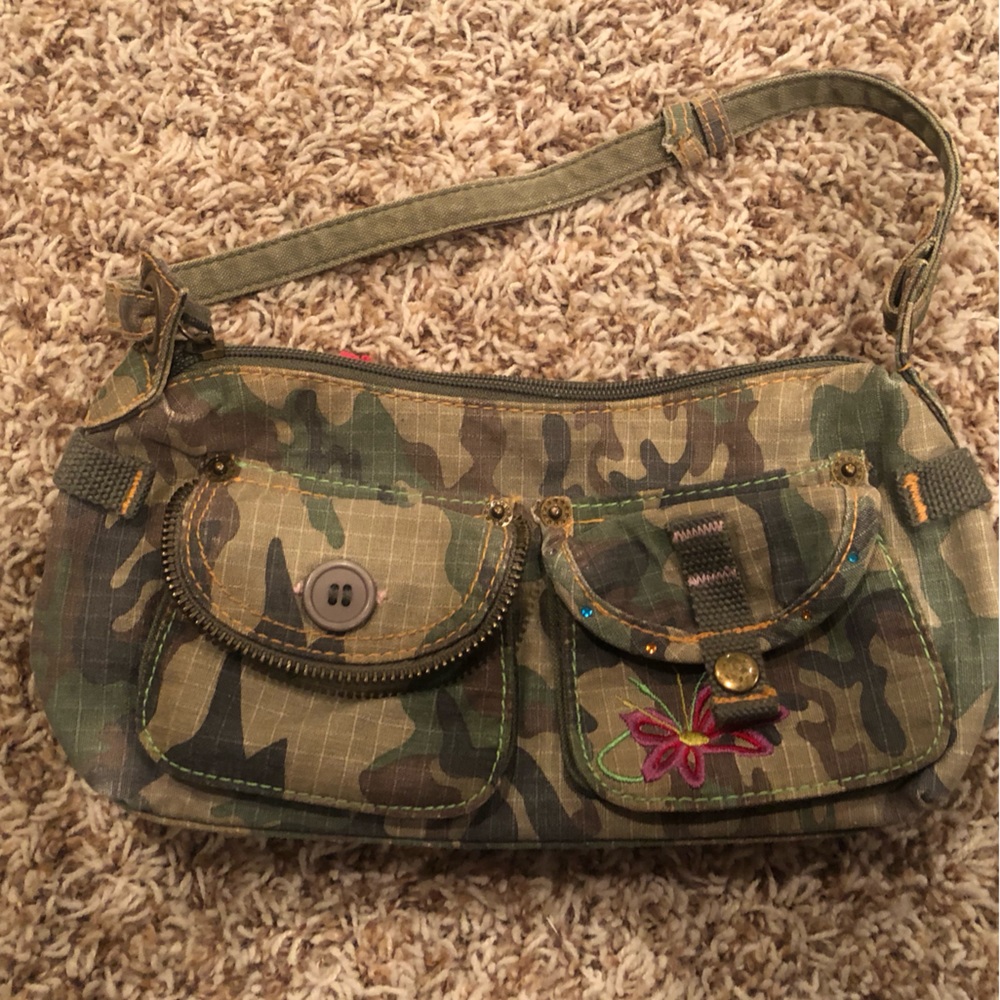 Small one of kind cameo fabric, over the shoulder purse.  Unique in every way